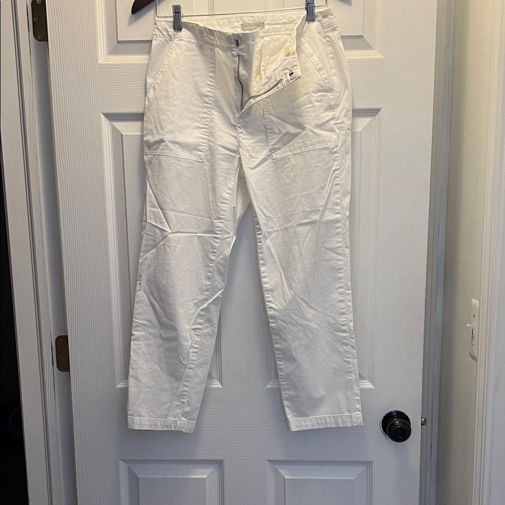 Outerknown White Cotton Chinos - Straight Relaxed Fit